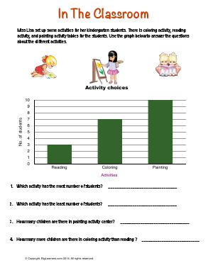 Preview image for worksheet with title In the Classroom