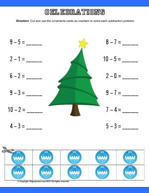 Preview image for worksheet with title Celebrations ( Christmas Theme )