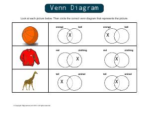 Preview image for worksheet with title Venn Diagram