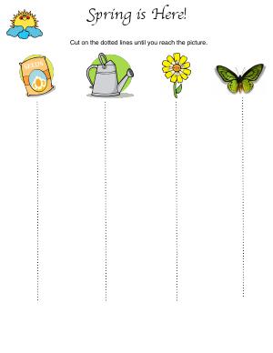 Preview image for worksheet with title Spring is Here!