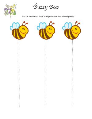 Preview image for worksheet with title Buzzy Bees
