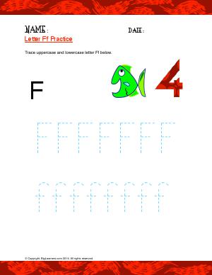 Preview image for worksheet with title Letter Ff Practice
