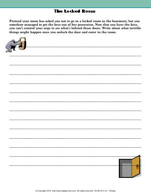 Preview image for worksheet with title The Locked Room