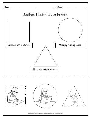 Preview image for worksheet with title Author, Illustrator, or Reader