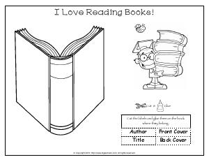 Preview image for worksheet with title I Love Reading Books!
