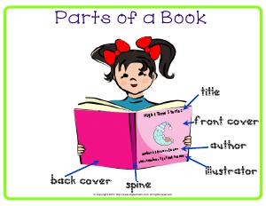 Preview image for worksheet with title Parts of a Book