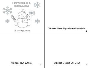 Preview image for worksheet with title Let’s Build a Snowman!