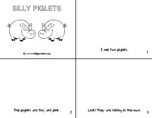 Preview image for worksheet with title Silly Piglets