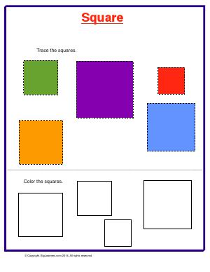 Preview image for worksheet with title Square