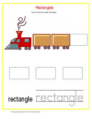 Preview image for worksheet with title Rectangles