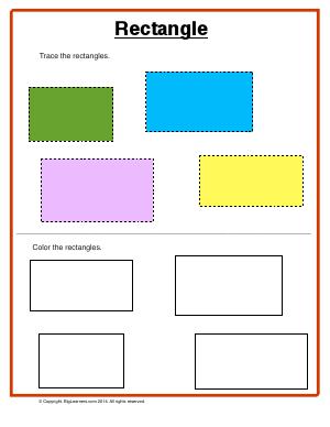 Preview image for worksheet with title Rectangle