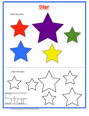 Preview image for worksheet with title Star