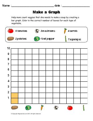 Preview image for worksheet with title Make a Graph
