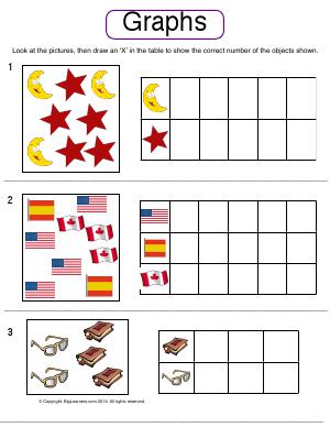 Preview image for worksheet with title Graphs