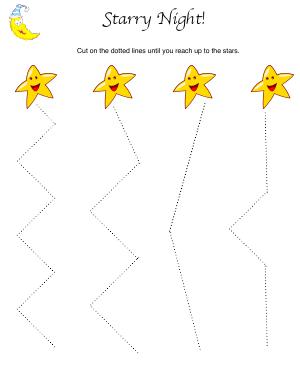 Preview image for worksheet with title Starry Night!