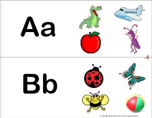 Preview image for worksheet with title ABC Flashcards