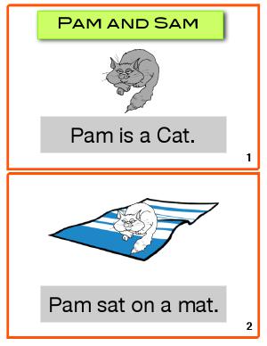 Preview image for worksheet with title Pam and Sam  ( Short A Sound )