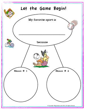 Preview image for worksheet with title Let the Game begin!