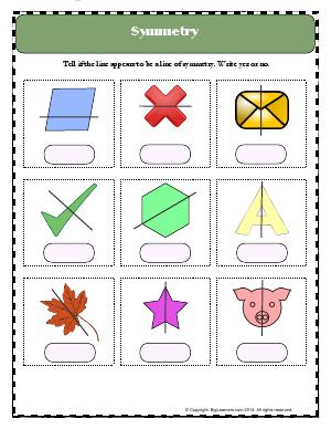 symmetry worksheet for grade 3