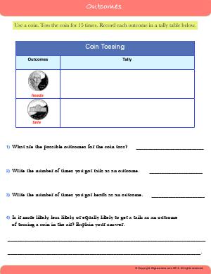 Preview image for worksheet with title Outcomes