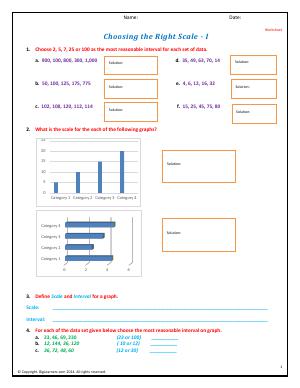 Preview image for worksheet with title Scale and Interval - I