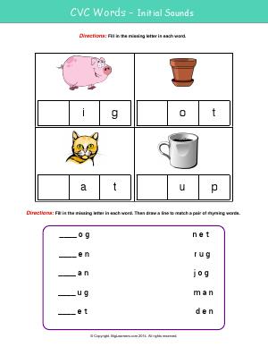 RF.K.2.D | Kindergarten English Worksheets | Biglearners