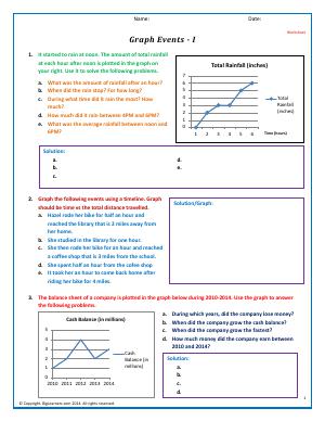 Preview image for worksheet with title Graph Events - I