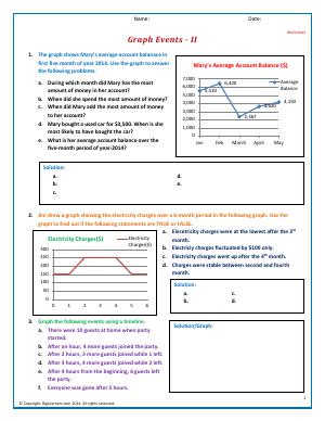 Preview image for worksheet with title Graph Events - II