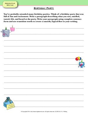 Writing Stories and Essays | Third Grade English Worksheets | Biglearners