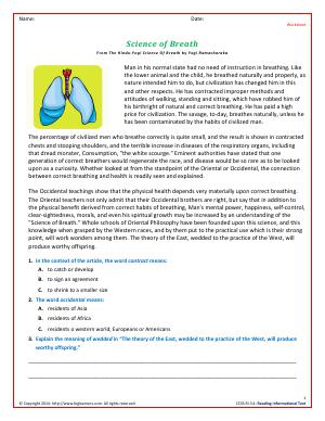 Class 3 English Work Sheet : Class 3 The Balloon Man Worksheet - Tucker