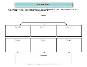 Preview image for worksheet with title Best Book Genre