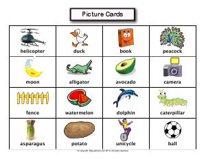 Preview image for worksheet with title Syllable Mats, picture, and Word cards