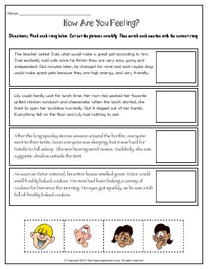 Preview image for worksheet with title How Are You Feeling?