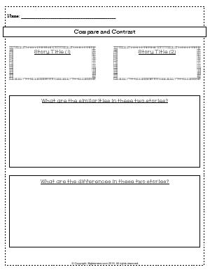 Preview image for worksheet with title Compare and Contrast