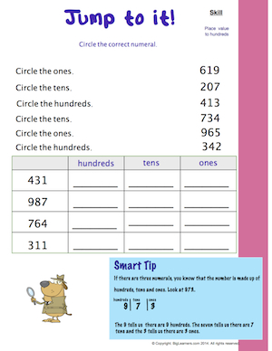 Preview image for worksheet with title Jump to It
