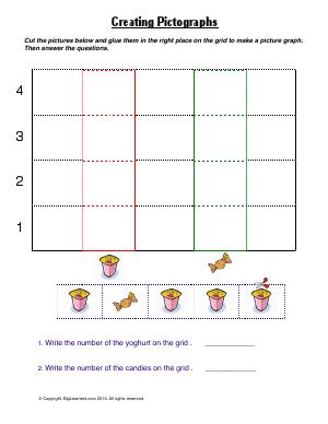 Preview image for worksheet with title Creating Pictographs