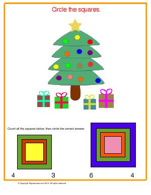Preview image for worksheet with title Count the Squares