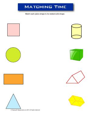 Preview image for worksheet with title Matching Time