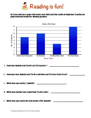 Preview image for worksheet with title Reading is Fun!